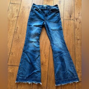 AE77 Premium High Waisted Flare Jeans